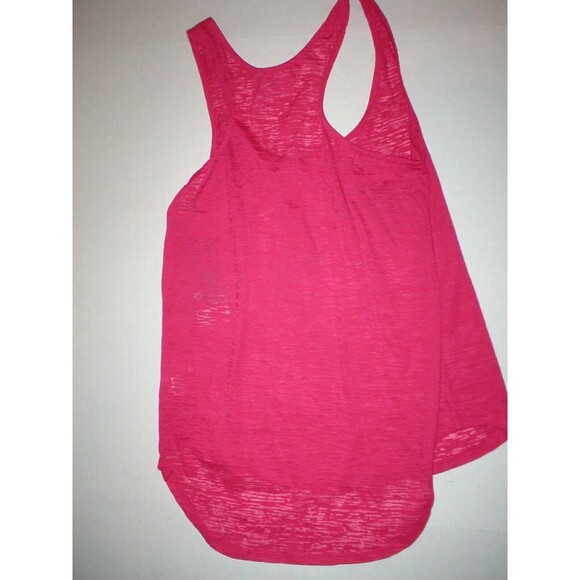 NWT New Women Colosseum I'm Going to Yoga Today Tomorrow Burnout S Tank Top Pink - Picture 3 of 3